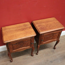 Load image into Gallery viewer, x SOLD A pair of Vintage French Single Door Bedside Cabinets or Lamp / Side Tables. B12029