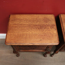 Load image into Gallery viewer, x SOLD A pair of Vintage French Single Door Bedside Cabinets or Lamp / Side Tables. B12029