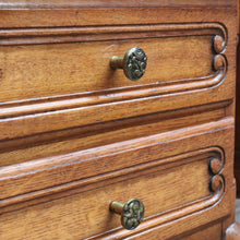 Load image into Gallery viewer, x SOLD Pair Vintage French Bedside Tables Cupboard and Drawer Set. B12758