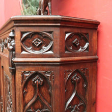 Load image into Gallery viewer, x SOLD An Antique French Oak Church Hall Cabinet or Cupboard, with a Drawer. B12010
