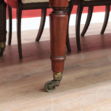 Load image into Gallery viewer, x SOLD Australian Cedar Dining Table – 2 Extension Leaves, Turned Legs, Brass Castors. B12538