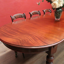 Load image into Gallery viewer, x SOLD Australian Cedar Dining Table – 2 Extension Leaves, Turned Legs, Brass Castors. B12538