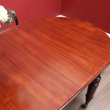 Load image into Gallery viewer, x SOLD Australian Cedar Dining Table – 2 Extension Leaves, Turned Legs, Brass Castors. B12538