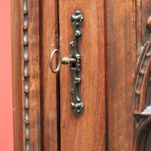 Load image into Gallery viewer, x SOLD An Antique French Oak Church Hall Cabinet or Cupboard, with a Drawer. B12010