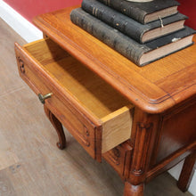 Load image into Gallery viewer, x SOLD Pair Vintage French Bedside Tables Cupboard and Drawer Set. B12758
