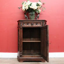 Load image into Gallery viewer, x SOLD An Antique French Oak Church Hall Cabinet or Cupboard, with a Drawer. B12010