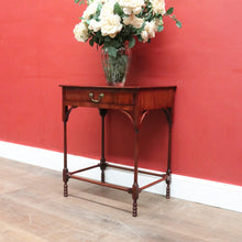 Load image into Gallery viewer, Antique Georgian Mahogany Hall Table – Single Drawer, Oak Lined, c.1830