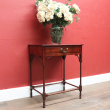Load image into Gallery viewer, Antique Georgian Mahogany Hall Table – Single Drawer, Oak Lined, c.1830