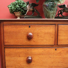 Load image into Gallery viewer, x SOLD Antique English Mahogany Five (5) Drawer Chest of Drawers with Bun Feet. B12081