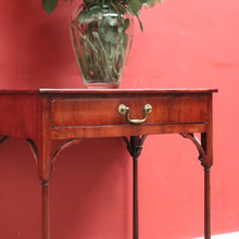 Load image into Gallery viewer, Antique Georgian Mahogany Hall Table – Single Drawer, Oak Lined, c.1830