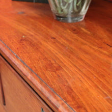 Load image into Gallery viewer, x SOLD Antique English Mahogany Five (5) Drawer Chest of Drawers with Bun Feet. B12081