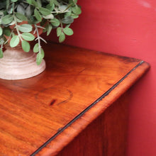 Load image into Gallery viewer, x SOLD Antique English Mahogany Five (5) Drawer Chest of Drawers with Bun Feet. B12081