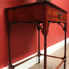 Load image into Gallery viewer, Antique Georgian Mahogany Hall Table – Single Drawer, Oak Lined, c.1830