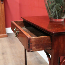 Load image into Gallery viewer, Antique Georgian Mahogany Hall Table – Single Drawer, Oak Lined, c.1830