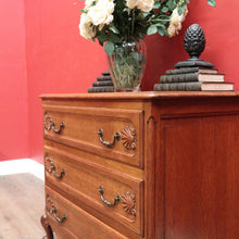 Load image into Gallery viewer, x SOLD Vintage French Chest of Three Drawers with Iron Handles, 3 Drawer. Hall Cabinet or Cupboard B12030