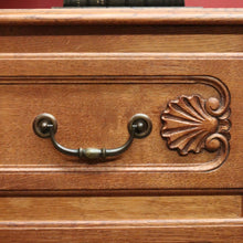 Load image into Gallery viewer, x SOLD Vintage French Chest of Three Drawers with Iron Handles, 3 Drawer. Hall Cabinet or Cupboard B12030
