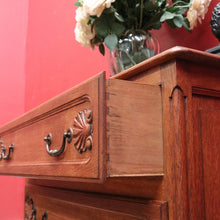 Load image into Gallery viewer, x SOLD Vintage French Chest of Three Drawers with Iron Handles, 3 Drawer. Hall Cabinet or Cupboard B12030