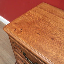 Load image into Gallery viewer, x SOLD Vintage French Chest of Three Drawers with Iron Handles, 3 Drawer. Hall Cabinet or Cupboard B12030