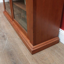 Load image into Gallery viewer, Antique English Marble-Top Bookcase or China Cabinet – Glass Doors, Keys, Shelves. B12532
