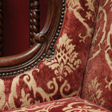 Load image into Gallery viewer, x SOLD A Pair of Antique French Wing Back Armchairs with Down/Feather Cushions. B12058