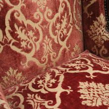 Load image into Gallery viewer, x SOLD A Pair of Antique French Wing Back Armchairs with Down/Feather Cushions. B12058
