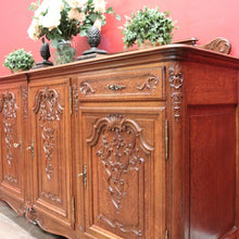 Load image into Gallery viewer, x SOLD Antique French Four Door Sideboard or Hall Cabinet, TV Unit with Two Drawers. B12034