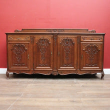 Load image into Gallery viewer, x SOLD Antique French Four Door Sideboard or Hall Cabinet, TV Unit with Two Drawers. B12034