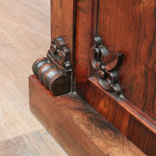 Load image into Gallery viewer, x SOLD Antique English Rosewood Chiffonier Sideboard – Carved Doors, Shelf & Key. B12531