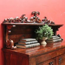 Load image into Gallery viewer, x SOLD Antique English Rosewood Chiffonier Sideboard – Carved Doors, Shelf & Key. B12531
