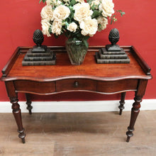 Load image into Gallery viewer, x SOLD Antique Australian Full Cedar Hall Table – Single Drawer & Shaped Front. B12550