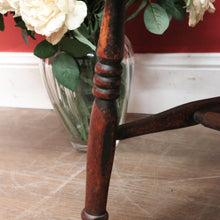 Load image into Gallery viewer, x SOLD Antique English Elm Windsor Armchair, Spindle-Back H-Stretcher Base Chair. B12082