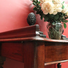 Load image into Gallery viewer, x SOLD Antique Australian Full Cedar Hall Table – Single Drawer & Shaped Front. B12550