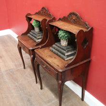 Load image into Gallery viewer, x SOLD Pair of Antique French Two-tier Bedside Cabinets or Lamp, Side Tables. B11517