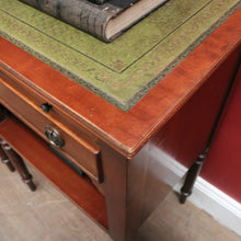 Load image into Gallery viewer, x SOLD Pair of Vintage Mahogany & Leather Side Tables – Burton Reproductions, England. B12548