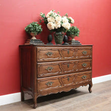 Load image into Gallery viewer, x SOLD Antique French Oak Three-Drawer Chest of Drawers or Hall Cabinet/Sideboard. B12008