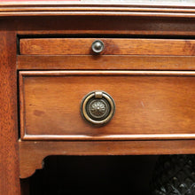 Load image into Gallery viewer, x SOLD Pair of Vintage Mahogany & Leather Side Tables – Burton Reproductions, England. B12548