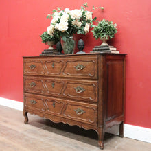 Load image into Gallery viewer, x SOLD Antique French Oak Three-Drawer Chest of Drawers or Hall Cabinet/Sideboard. B12008