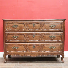 Load image into Gallery viewer, x SOLD Antique French Oak Three-Drawer Chest of Drawers or Hall Cabinet/Sideboard. B12008