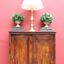 Load image into Gallery viewer, Antique Cedar Cabinet Sliding Doors Slim Storage Hall or Entry. B12952