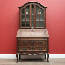 Load image into Gallery viewer, X SOLD Antique French Bookcase Bureau Writing Desk. China Cabinet or Bookcase Top. B12044