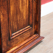 Load image into Gallery viewer, Antique Cedar Cabinet Sliding Doors Slim Storage Hall or Entry. B12952
