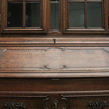 Load image into Gallery viewer, X SOLD Antique French Bookcase Bureau Writing Desk. China Cabinet or Bookcase Top. B12044