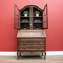 Load image into Gallery viewer, X SOLD Antique French Bookcase Bureau Writing Desk. China Cabinet or Bookcase Top. B12044
