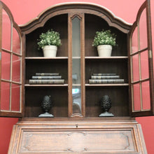 Load image into Gallery viewer, X SOLD Antique French Bookcase Bureau Writing Desk. China Cabinet or Bookcase Top. B12044