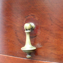 Load image into Gallery viewer, Antique English Mahogany Servery Curved Front Drawers Cupboards Mirror. B12956