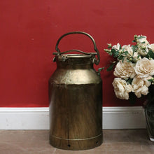 Load image into Gallery viewer, x SOLD Antique French Brass Milk Can with the original Lid, Milk Container. B12016