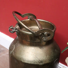 Load image into Gallery viewer, x SOLD Antique French Brass Milk Can with the original Lid, Milk Container. B12016