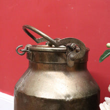 Load image into Gallery viewer, x SOLD Antique French Brass Milk Can with the original Lid, Milk Container. B12016