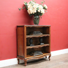 Load image into Gallery viewer, x SOLD Italian Narrow Bookcase – Gilt Detailing, Shaped Front, Three Shelves. B12549