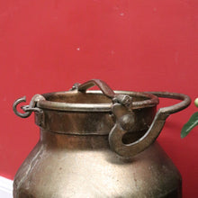 Load image into Gallery viewer, x SOLD Antique French Brass Milk Can with the original Lid, Milk Container. B12016